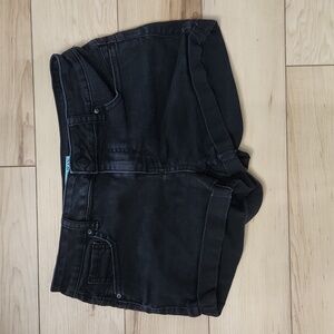 Black Wax Jean Shorts Women's Medium